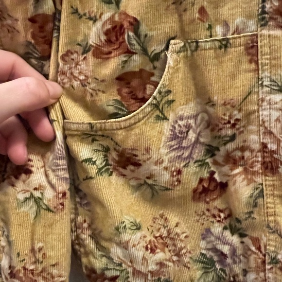 Floral Velvet Women's Jacket - Picture 3 of 5